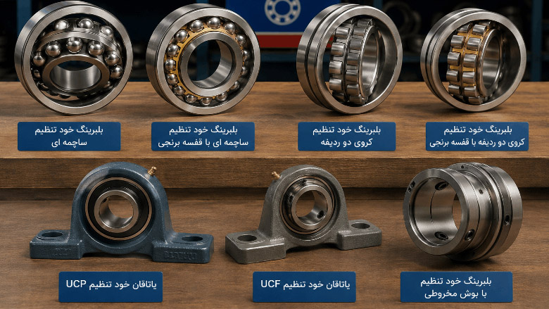 انواع بلبرینگ خود تنطیم